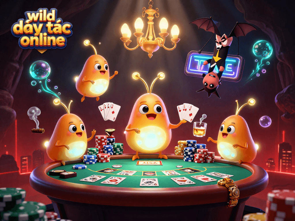 Engage in wild đạo tặc online gameplay with vibrant casino elements and lively characters.