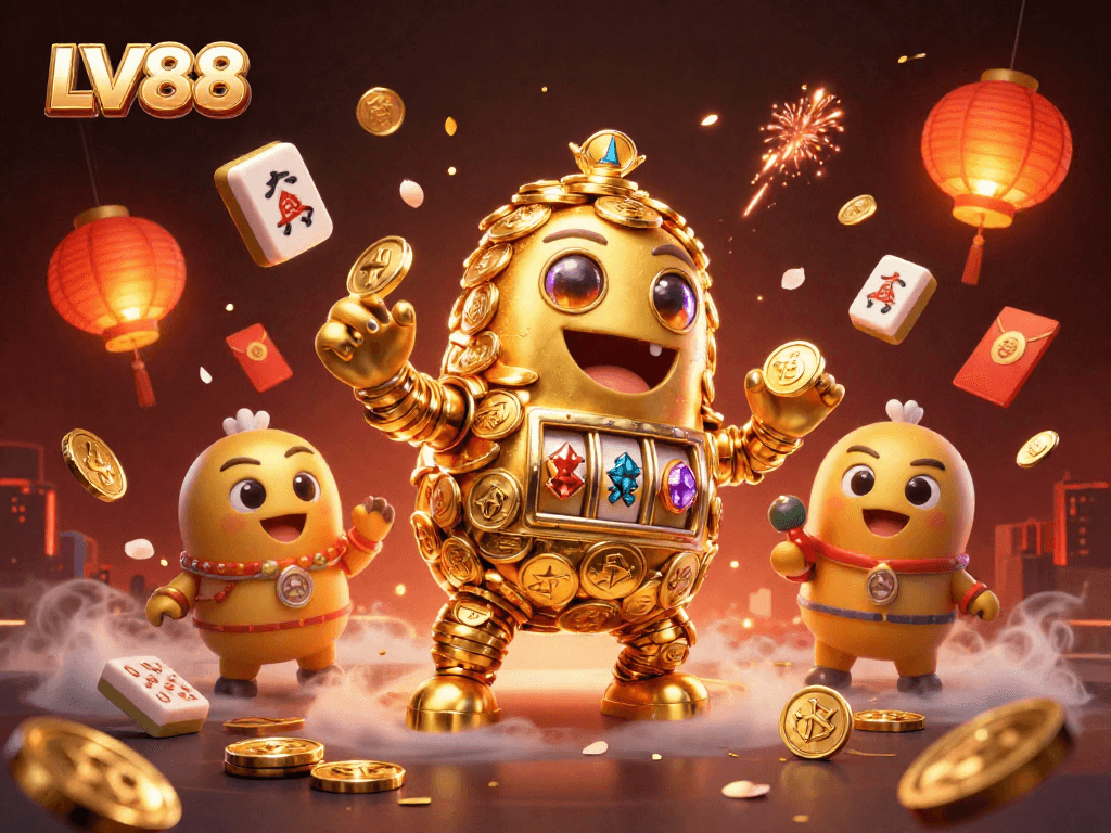 Experience thrilling adventures with LV88's dynamic gaming elements in an enchanting scene.