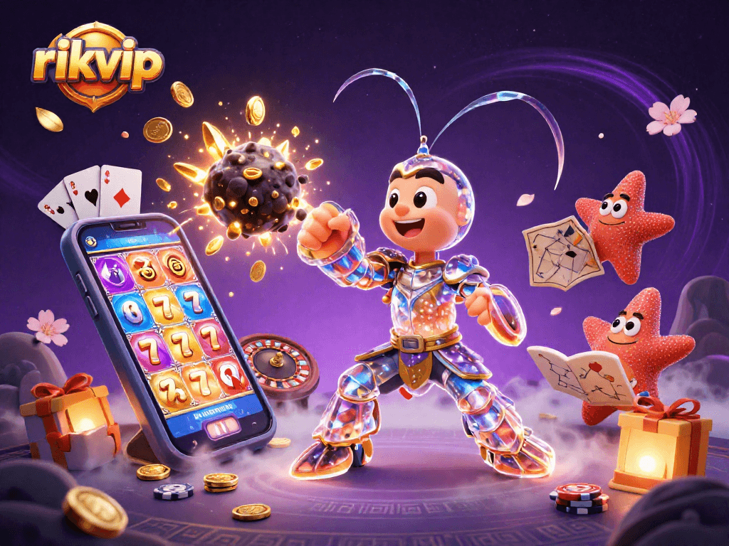 Experience excitement in rikvip with a galactic samurai and vibrant slot gaming action!