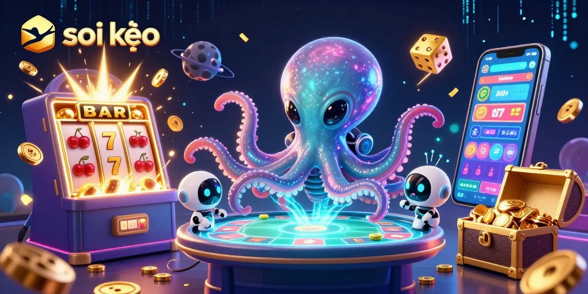 Engage in thrilling soi kèo sports betting action with lively characters and dynamic gaming elements.