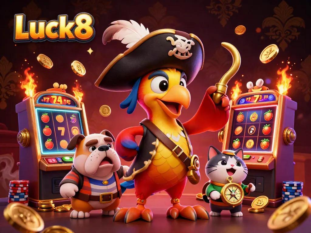 Luck8 enhances gaming with interactive slot machines, vibrant characters, and engaging visuals.