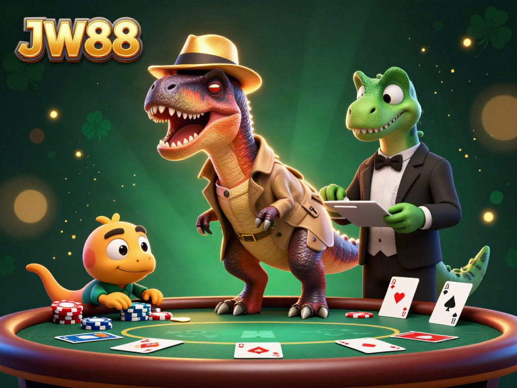 JW88 offers players a vibrant poker scene featuring dynamic 3D characters and elements.
