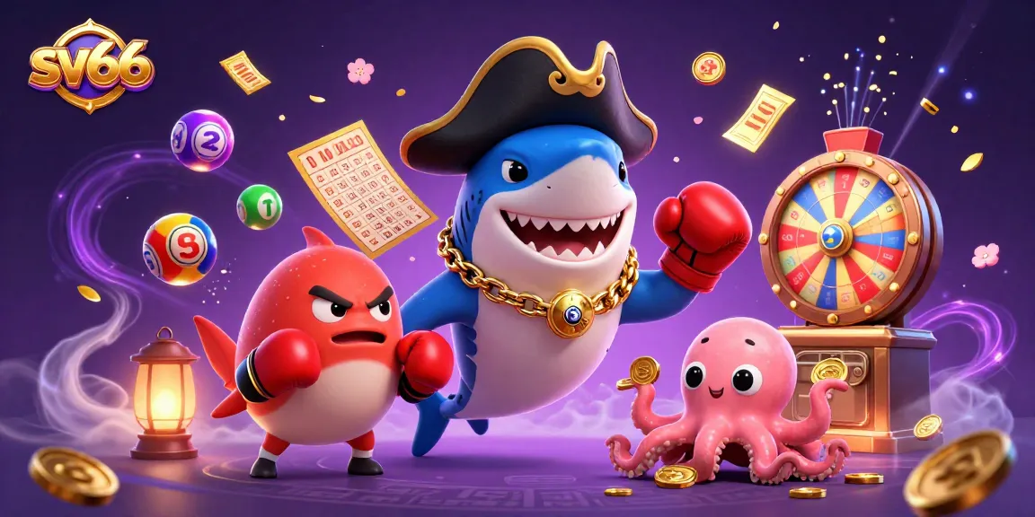 Spin to win with sv66 at the vibrant online casino, showcasing lively characters and dynamic gameplay elements.