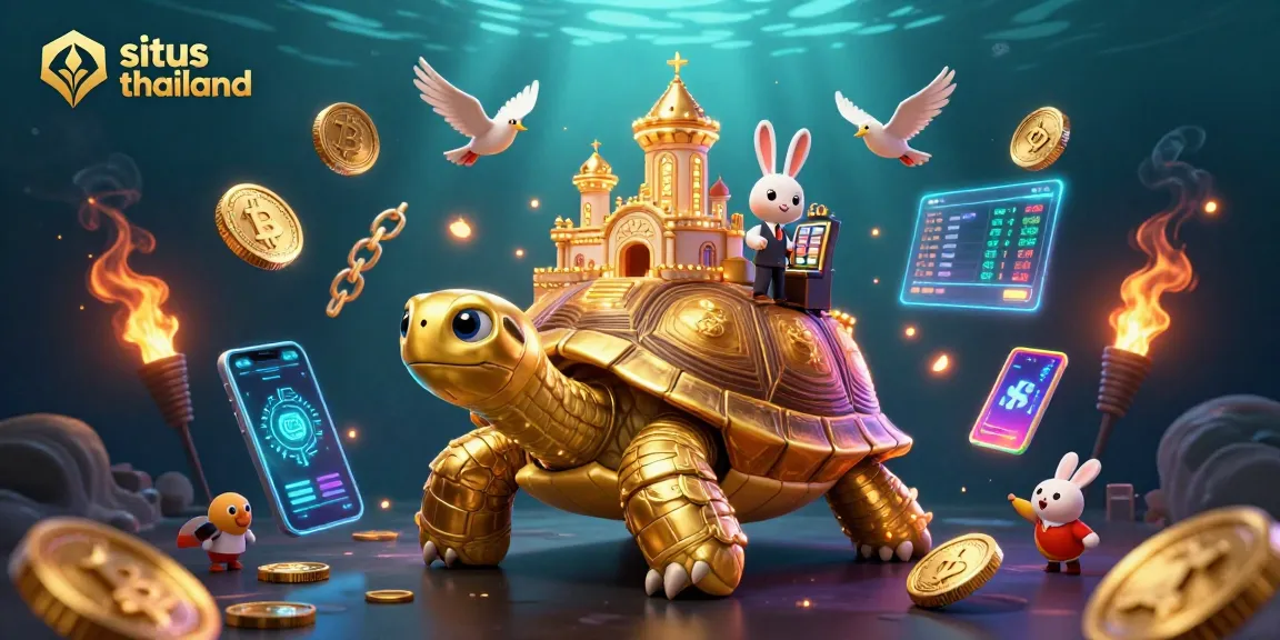 Engage with situs thailand's vibrant slot games amidst thematic 3D casino elements.
