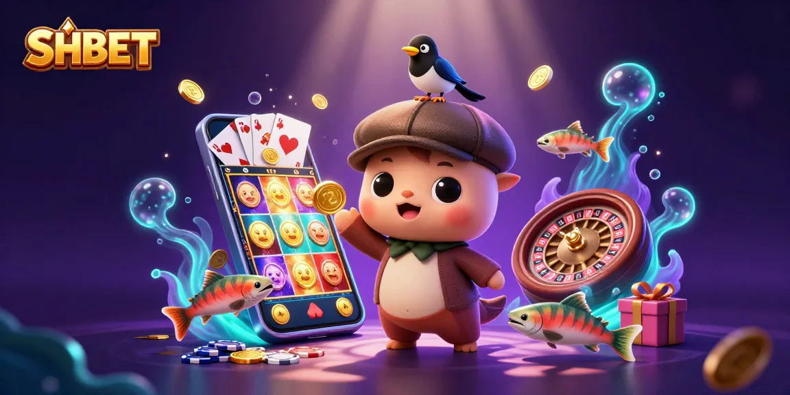 SHBET brings excitement with cute 3D cartoon characters and a vibrant casino atmosphere.