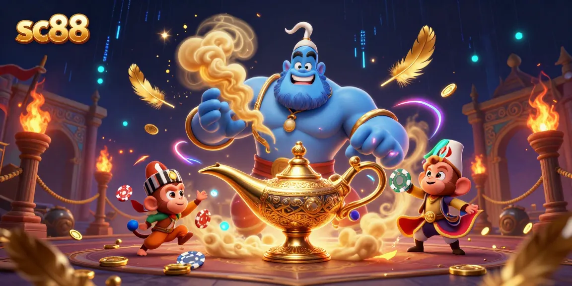 Experience thrilling gaming action at sc88 with this vibrant casino-inspired scene.