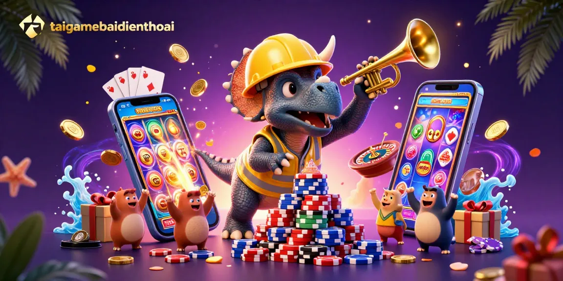 Engage in thrilling casino action with taigamebaidienthoai showcasing dinosaurs and colorful slot games.