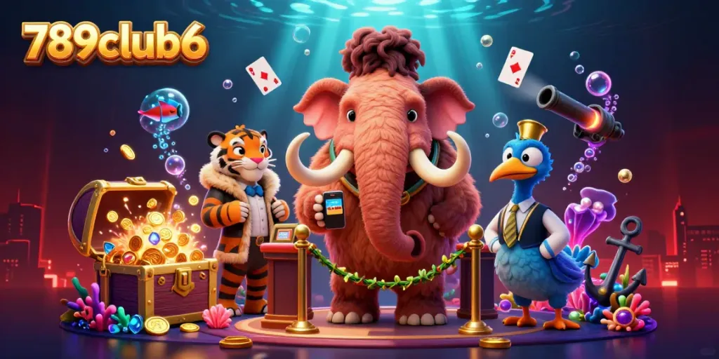 Experience thrilling gaming at 789club6 with a majestic mammoth bouncer welcoming VIPs.