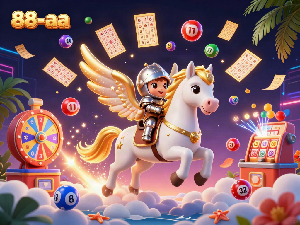 Experience thrilling gameplay with 88-aa featuring dynamic lottery balls and a celestial theme.