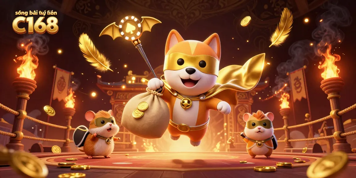 Experience the excitement of sòng bài trực tuyến C168 with this vibrant 3D casino illustration.