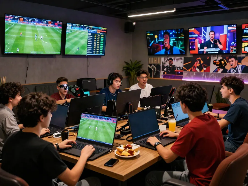 Exciting online betting at https://vin88.team/ with friends enjoying live sports and promotions.