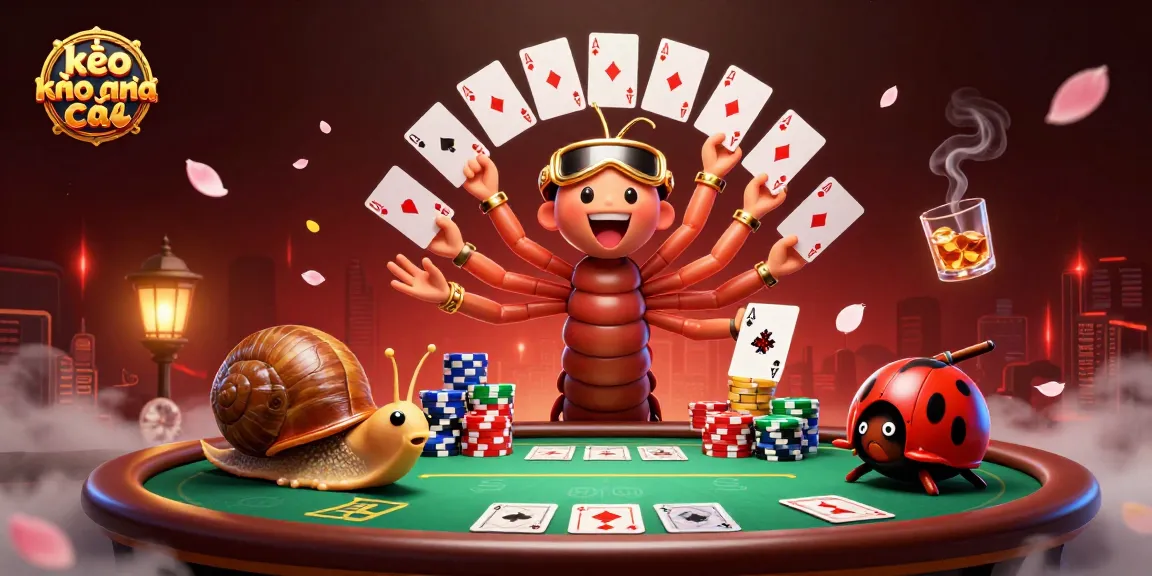 Experience kèo nhà cái excitement with a vibrant casino scene featuring unique characters and dynamic elements.
