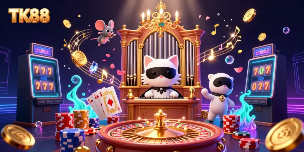Engage with exciting TK88 casino games featuring dynamic characters and vibrant gaming elements.