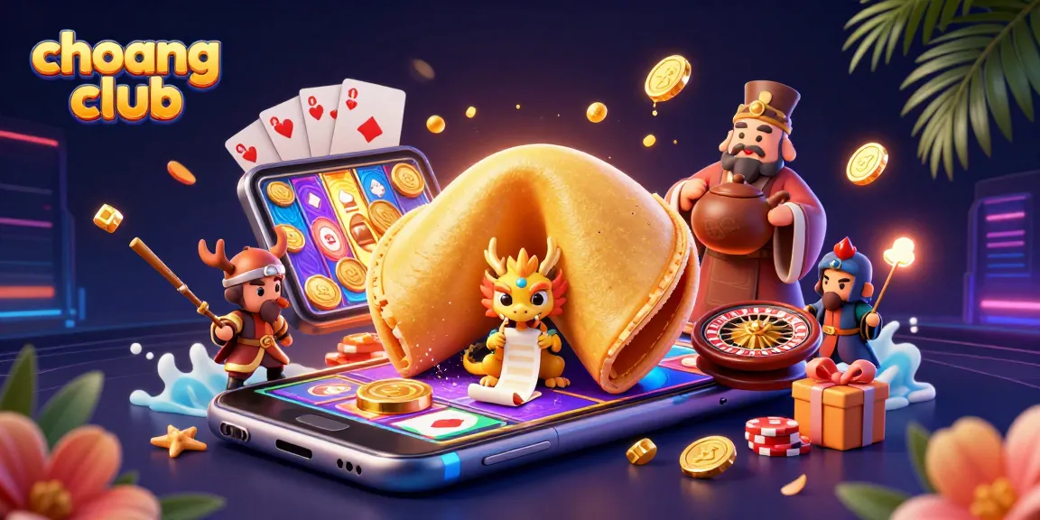 Experience thrilling spins at choang club as golden coins burst forth from a slot game, creating excitement.