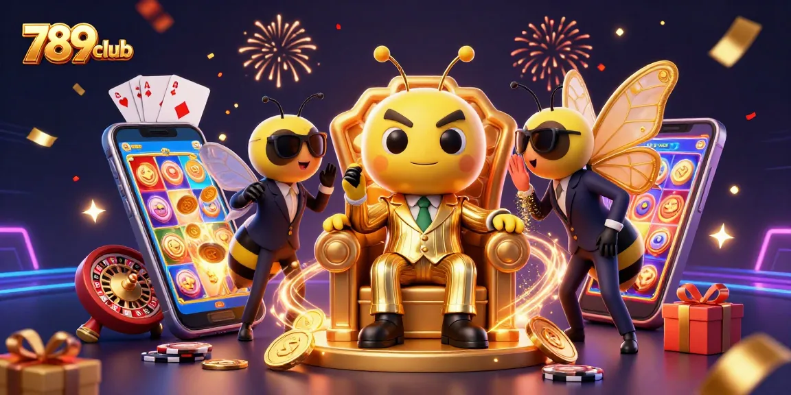 Experience thrilling wins at 789club with vibrant slots action, golden coins erupting in excitement.