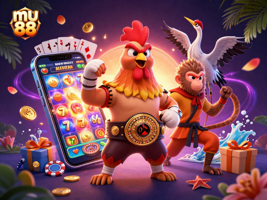 Engage with mu 88 through a captivating online casino adventure featuring unique characters and gaming elements.
