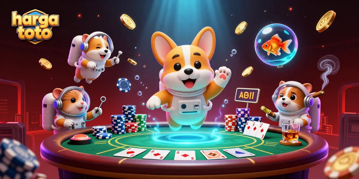 Experience exciting gameplay at harga toto with animated characters in a vibrant casino atmosphere.
