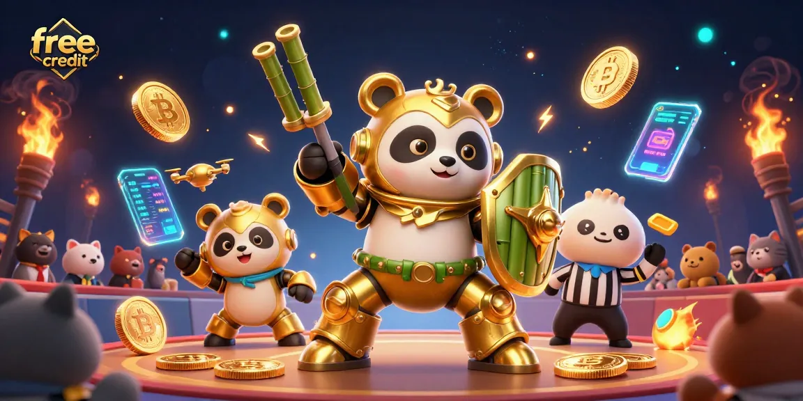 Claim free credit bonuses in this vibrant casino scene showcasing excitement and rewards.