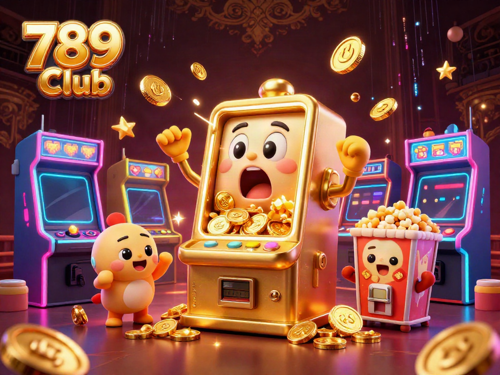 Experience thrilling wins at 789 Club with vibrant slot machines and exciting game elements in a lively casino atmosphere.