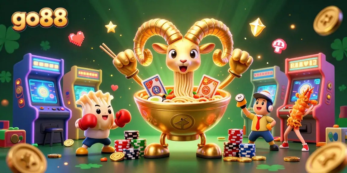 Engage with go88's vibrant casino adventure featuring lively characters and dynamic illustrations.