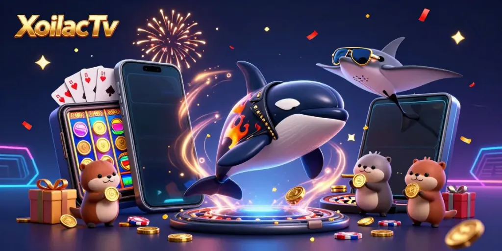 XoilacTv brings the thrill of a dynamic online casino scene with vibrant characters and engaging gaming elements.