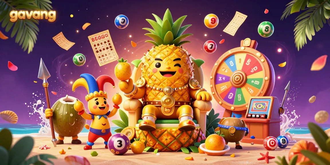 Engage with the excitement of gavang as colorful lottery elements and dynamic characters bring a vibrant casino experience to life.