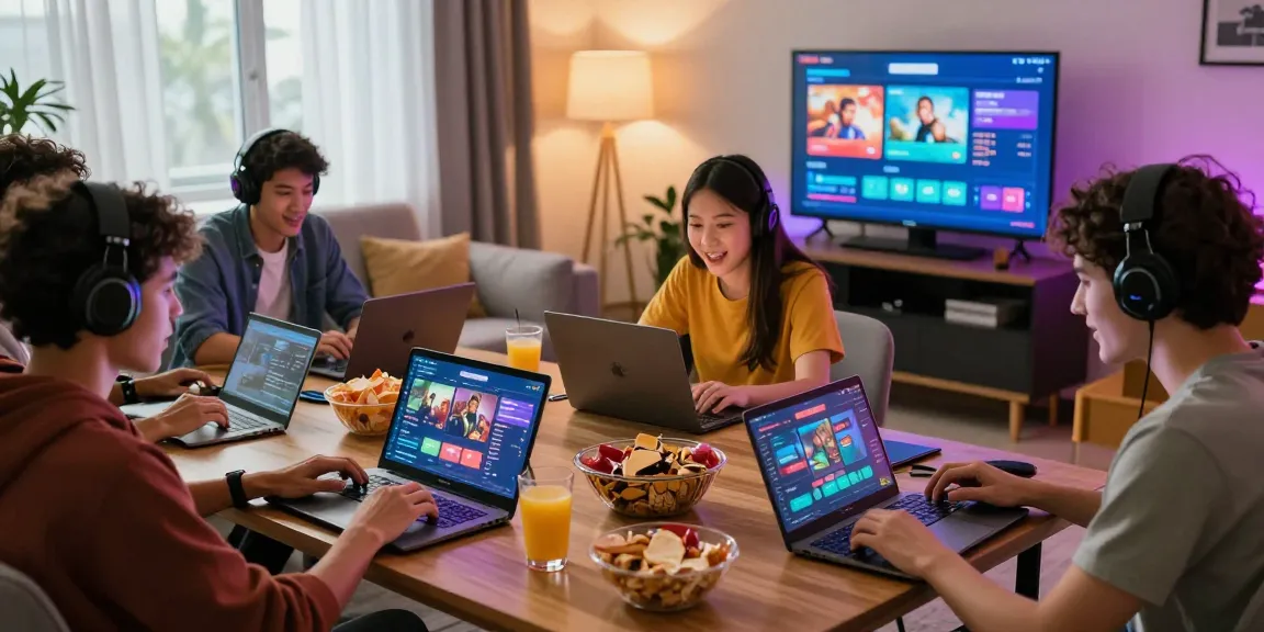 Dynamic gaming atmosphere with friends enjoying 9bet online games in a cozy setting.