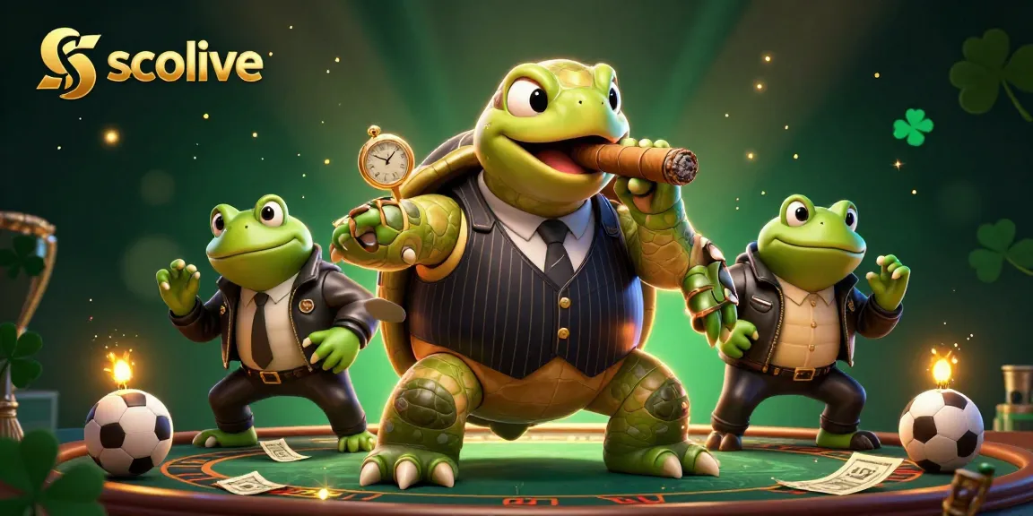 Socolive showcases an energetic sports betting scene with animated characters and rich gambling elements.