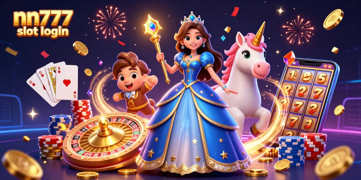 Experience thrilling gameplay with nn777 slot login showcasing vibrant casino elements.