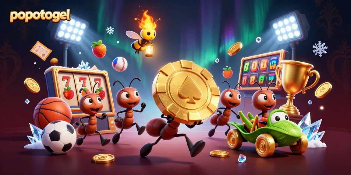 Experience thrilling action with popotogel as ants carry a giant poker chip through a dynamic casino heist.