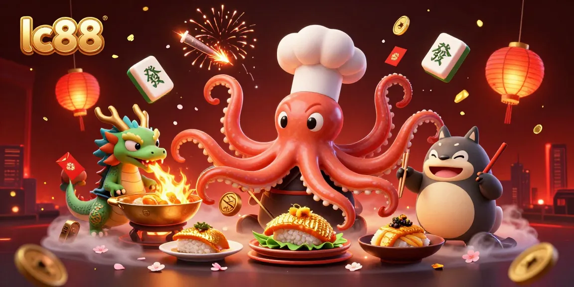 Experience the excitement of lc88 with a bustling 3D casino scene featuring vibrant characters and game elements.