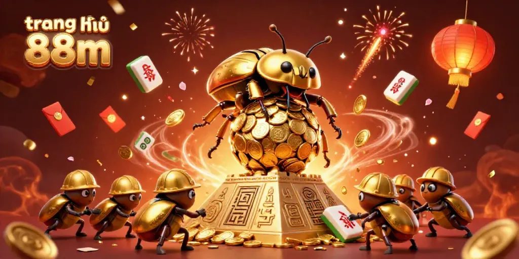 Engage in luck and fortune with the vibrant trang chủ 88m illustration showing joyful casino elements.