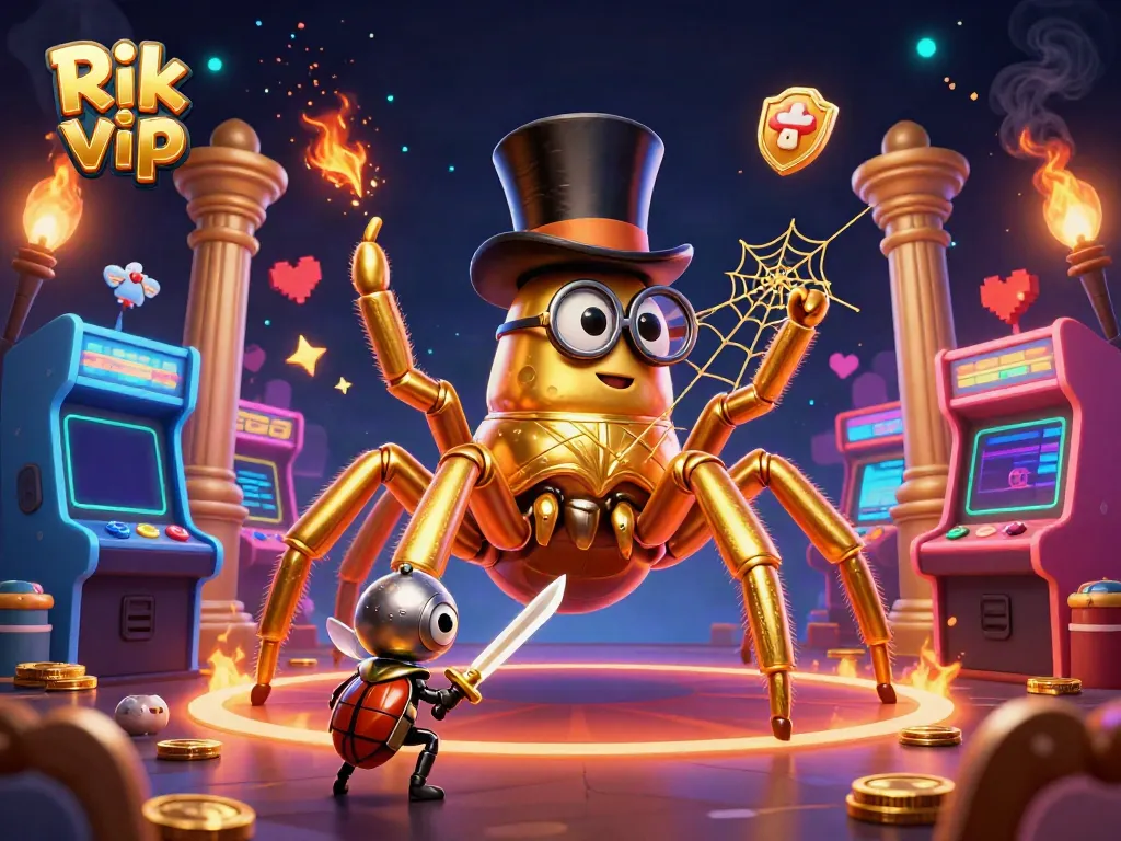 Experience thrilling gameplay with Rik vip amidst a vibrant casino scene full of excitement.