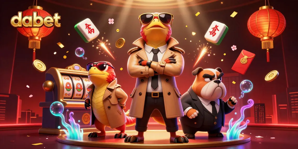 Engage with the vibrant dabet casino scene featuring raptors in a trench coat scheming for VIP access.