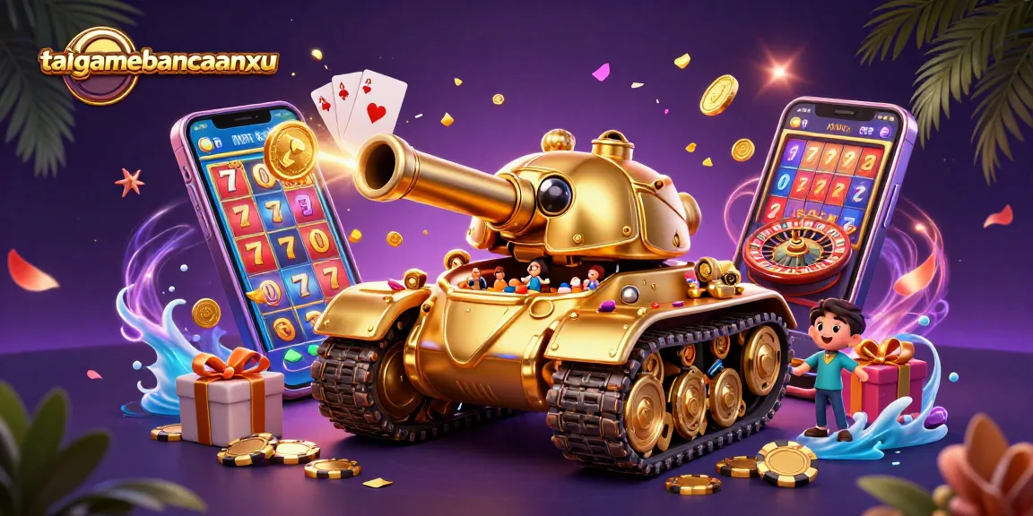 Spin the reels with taigamebancaanxu in this vibrant 3D casino scene full of action!
