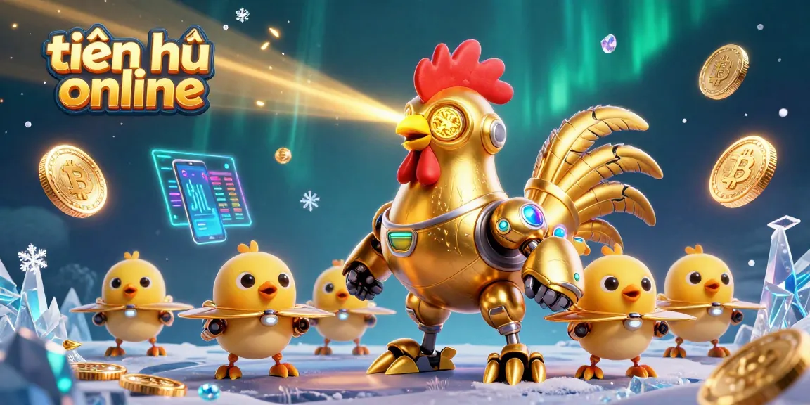 Engage in tiến lên online, featuring dynamic characters and vibrant casino elements in a colorful digital scene.