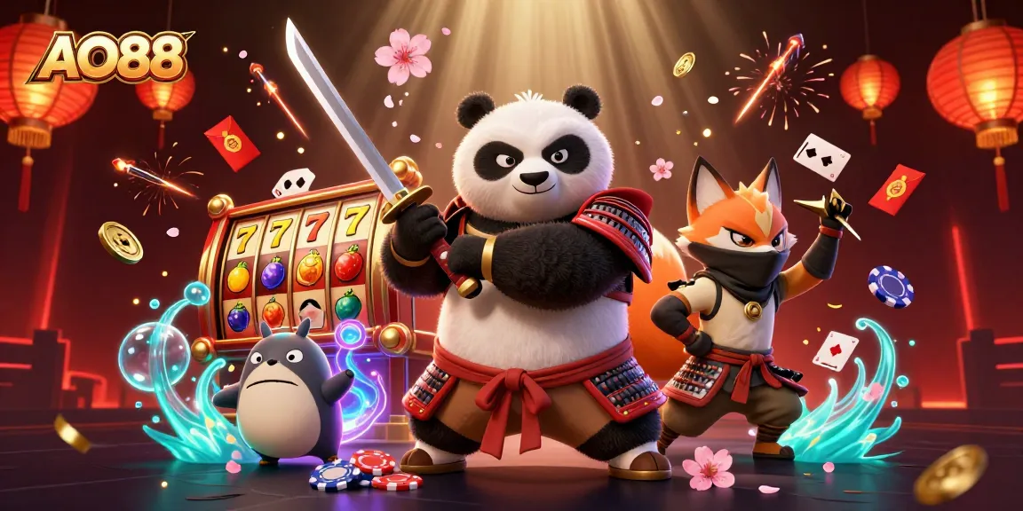 Experience the vibrant gameplay of AO88 with engaging casino elements and dynamic characters.