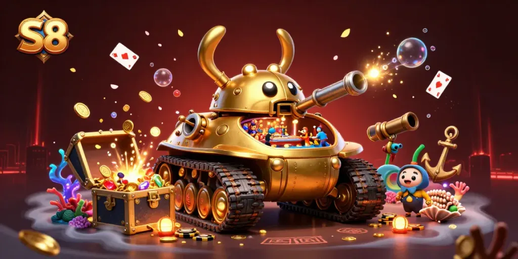 Experience the captivating world of S8 with a golden beetle tank casino, lively gameplay, and stunning visuals.