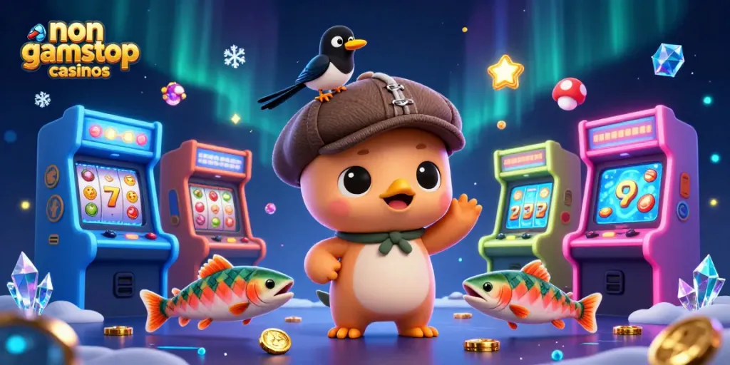 Immerse in non gamstop casinos with a playful Loch Ness monster and gold-obsessed magpie.