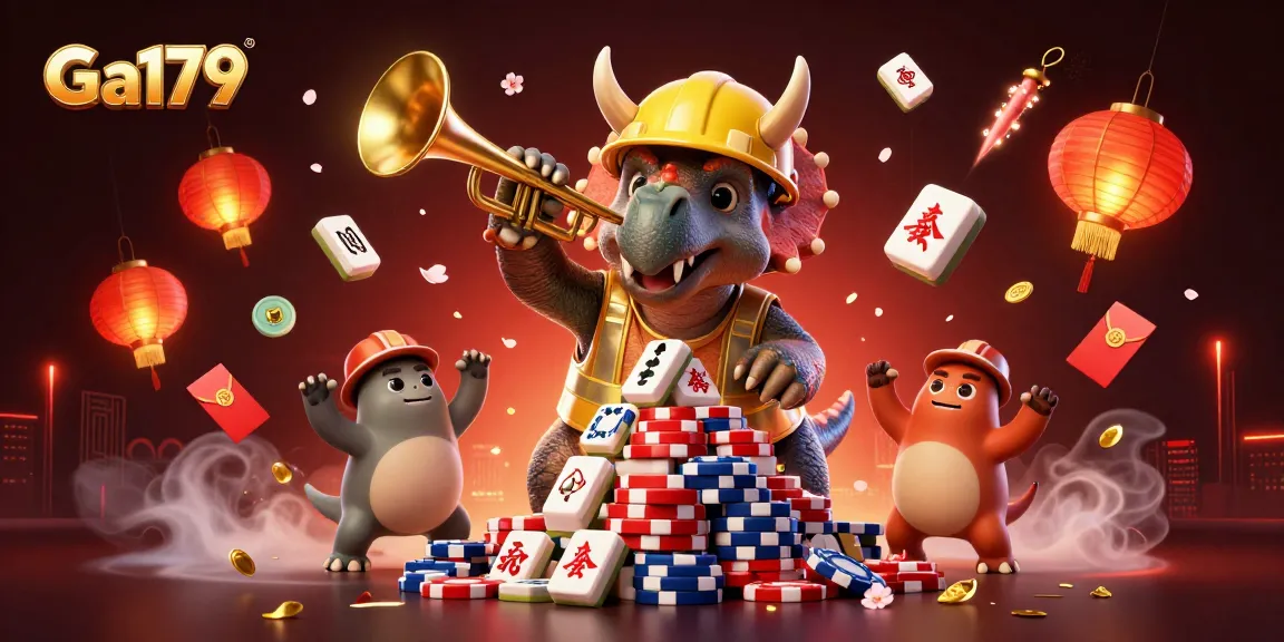Experience exciting Ga179 betting action with colorful casino creatures in this vibrant illustration.