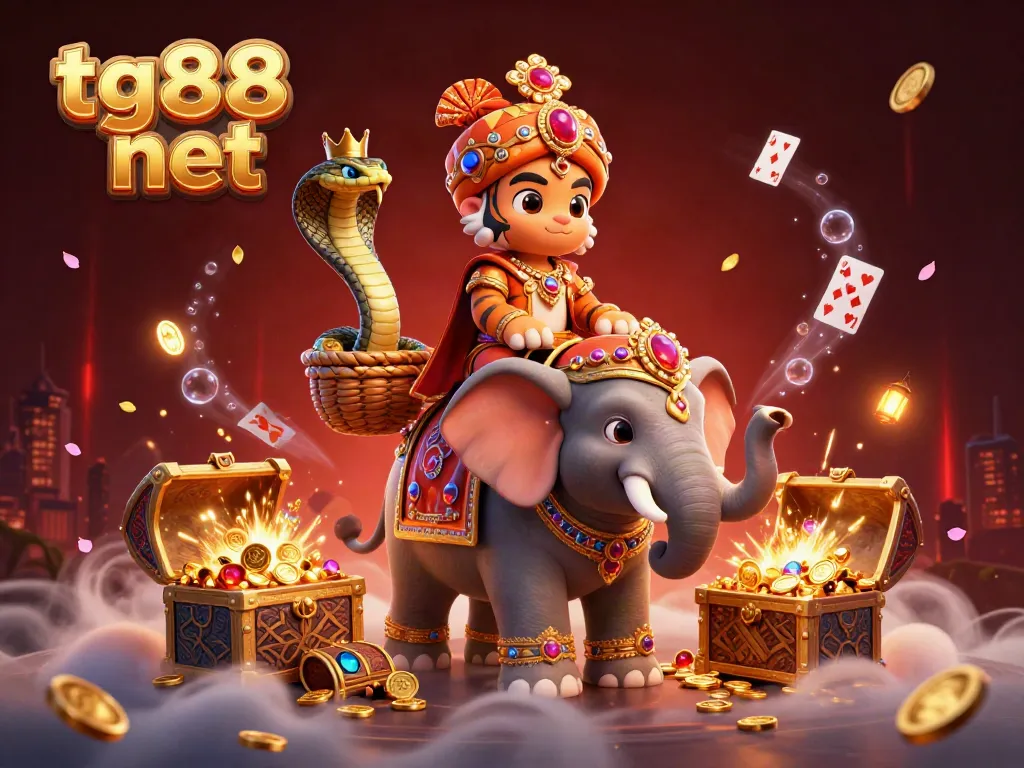 Experience the thrills of tg88 net in an enchanting 3D casino scene featuring exotic elements and rich visuals.