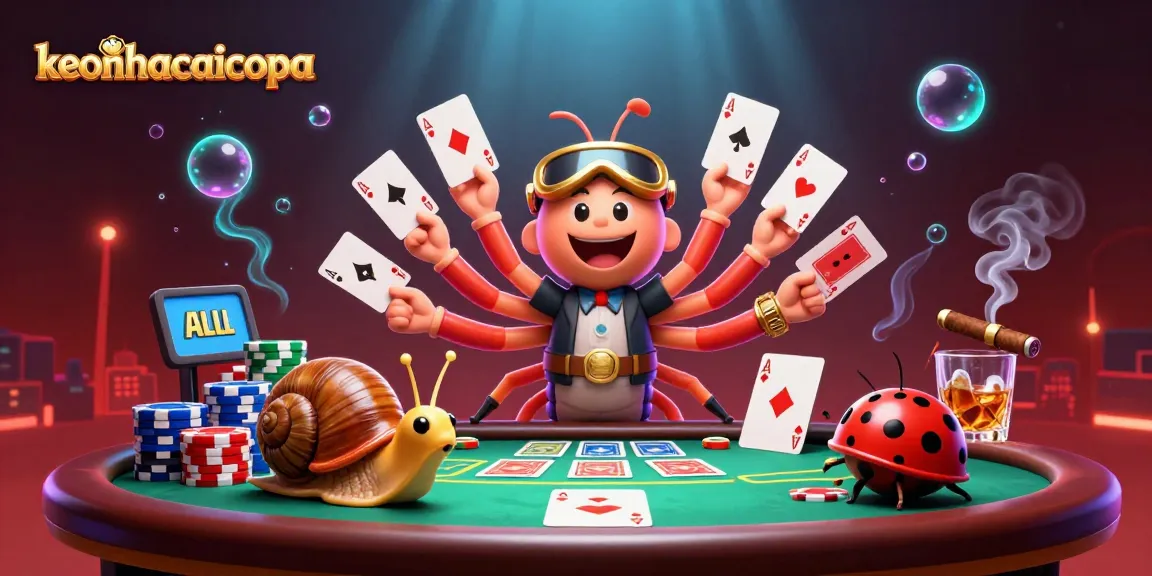 Engage with keonhacaicopa's thrilling poker scene featuring exciting dealers and vibrant gameplay elements.