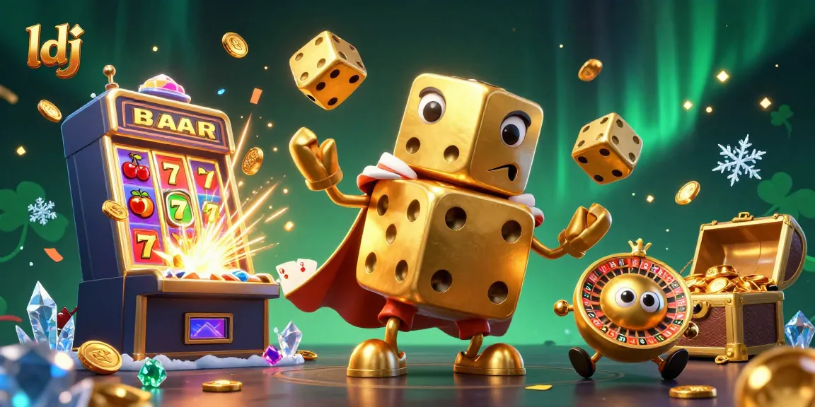 ldj players enjoy dynamic jackpot magic with golden dice and vibrant gaming elements