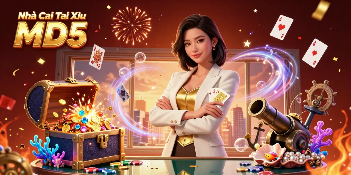 Engage with Nhà Cái Tài Xỉu MD5 while exploring thrilling card games in an elegant casino setting.