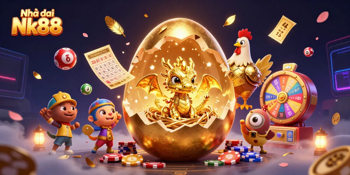 Experience thrilling wins at Nhà cái Nk88 with vibrant lottery balls and exciting gaming elements.