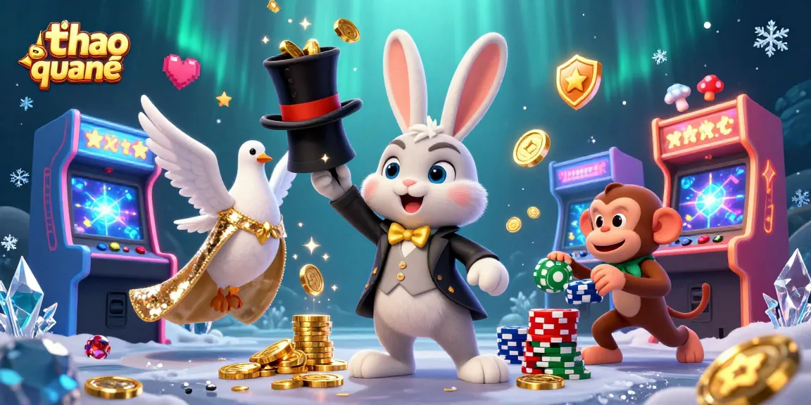 Experience the thrills of thể thao quốc tế with a dynamic casino scene featuring magical characters and vibrant gaming elements.