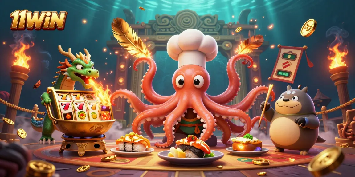 Engage with 11WIN's exciting golden casino adventures featuring dynamic characters and vibrant game elements