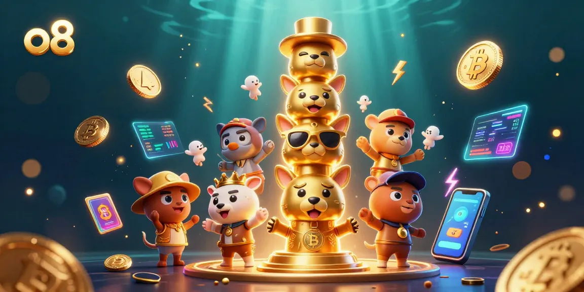 Experience exciting gameplay at O8 with a vibrant casino illustration showcasing animated characters and neon elements.