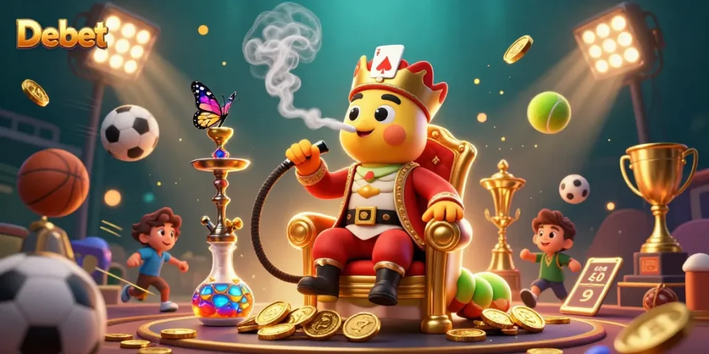 Engage with the Debet experience where the caterpillar hookah-master blends casino fun with ideal gaming strategies.