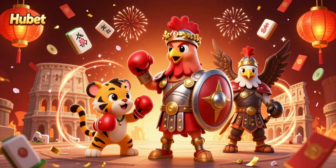 Experience high-energy betting with Hubet in a vibrant 3D casino illustration showcasing dynamic gaming elements.